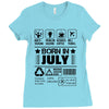 Born In July Ladies Fitted T-Shirt