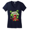 angry ninja and co Women's V-Neck T-Shirt