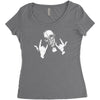 devil horns Women's Triblend Scoop T-shirt