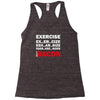 Exercise Or Bacon Racerback Tank