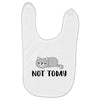 Cat Says Not Today Baby Bibs