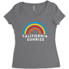 California Sunrise Women's Triblend Scoop T-shirt