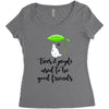 My Neighbor Totoro Women's Triblend Scoop T-shirt