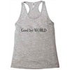 good bye world Racerback Tank