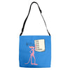 pink panther list Adjustable Strap Totes
