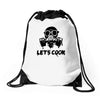 let's cook (2) Drawstring Bags