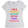 i am a mermaid unicorn kitten fairy princess Women's Triblend Scoop T-shirt