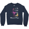 mama &amp; pizza dinasour. Crewneck Sweatshirt