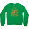what happens in camper stays in camper vintage style camp funny Crewneck Sweatshirt