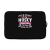 if my husky could talk Laptop sleeve