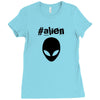 alien funny tshirt Ladies Fitted T-Shirt