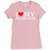 i heart my husband Ladies Fitted T-Shirt