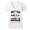 Super Cool Father In Law Of A Freaking Awesome Daughter In Law Women's V-Neck T-Shirt
