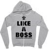 like a boss Zipper Hoodie