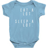 eat and sleep is what i do Baby Bodysuit
