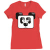 panda pixel Ladies Fitted T-Shirt