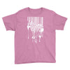 banksy street art zebra bar code Youth Tee