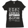 Born In September Ladies Fitted T-Shirt