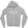 nbc psych fist bump Zipper Hoodie
