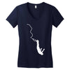 bungeejumping bungeespringen fun sport hobby freizeit extremsport Women's V-Neck T-Shirt