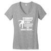 schranz dj ,stampfen, hacke, musik Women's V-Neck T-Shirt