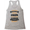 Super Cool Grandpa Of A Freaking Awesome Grandson Racerback Tank