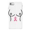 breast with pink ribbon iPhone 7 Case