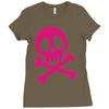 pink pirate Ladies Fitted T-Shirt