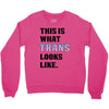 This is What Trans Looks Like Crewneck Sweatshirt