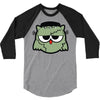 monster owls   frankenstein 3/4 Sleeve Shirt