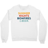 Summer Night Bonfires Beer Crewneck Sweatshirt