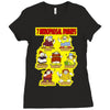 7 menopausal dwarfs, ideal gift or birthday present. Ladies Fitted T-Shirt