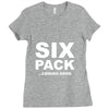 six pack coming soon mens Ladies Fitted T-Shirt