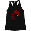 deadpool face Racerback Tank
