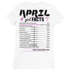 April Girl Facts Aries Ladies Fitted T-Shirt