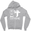 eat sleep mine funny Zipper Hoodie