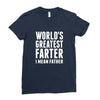 World's Greatest Farter I Mean Father Ladies Fitted T-Shirt