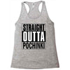 pubg - straight outta pochinki Racerback Tank