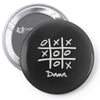 tic tac toe draw Pin-back button