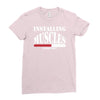 funny installing muscles, ideal gift, birthday present Ladies Fitted T-Shirt