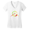 peace simbol Women's V-Neck T-Shirt