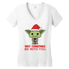 may christmas be with you Women's V-Neck T-Shirt