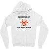 zombie response unit t shirt funny dead brains s 3xl Zipper Hoodie