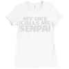 my uke calls me senpai Ladies Fitted T-Shirt
