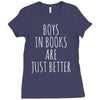 boys in books are just better Ladies Fitted T-Shirt