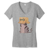 cat in the box! Women's V-Neck T-Shirt