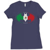 bat man mexican flag mexico logo Ladies Fitted T-Shirt