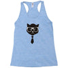grumpy hipster cat Racerback Tank