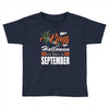 Halloween Kings Are Born In September Toddler T-shirt
