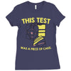 this test was a piece of cake Ladies Fitted T-Shirt